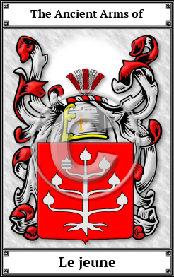Le jeune Family Crest Download (JPG)  Book Plated - 150 DPI